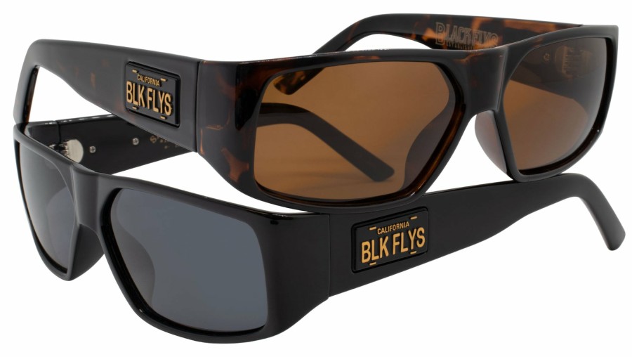 Black Flys Sunglasses | Santeria Fly/ Cali Plate Polarized