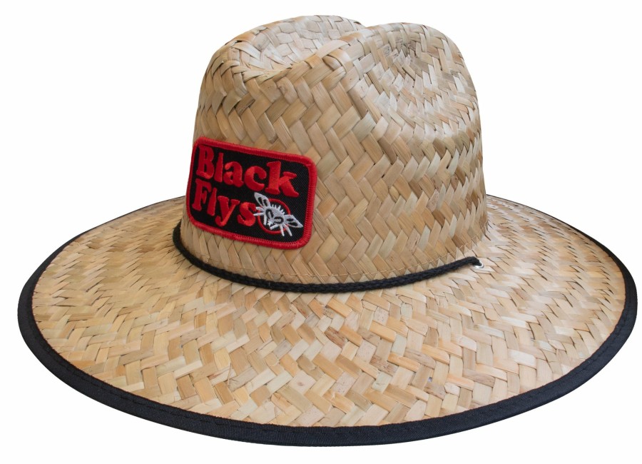 Black Flys Hats | Black Flys Pardy Time Straw Hat