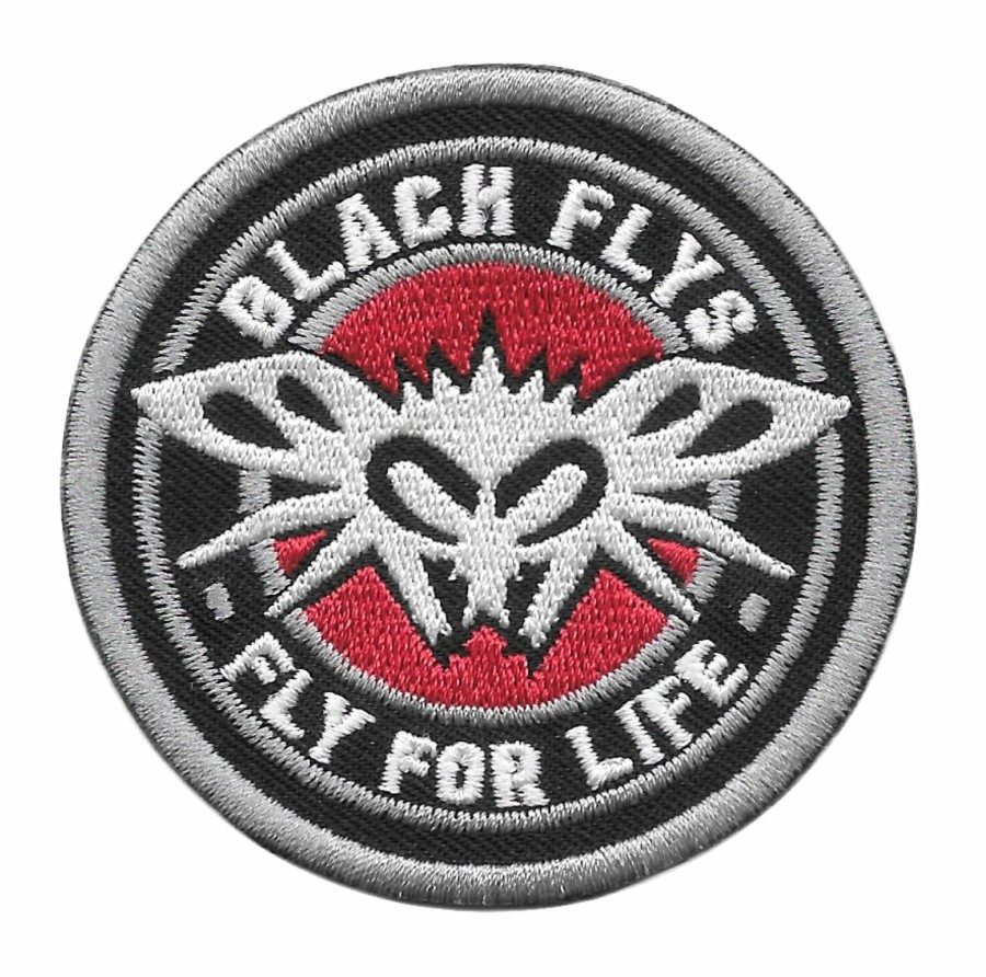 Black Flys Patches | Fly 4 Life Circle Patch