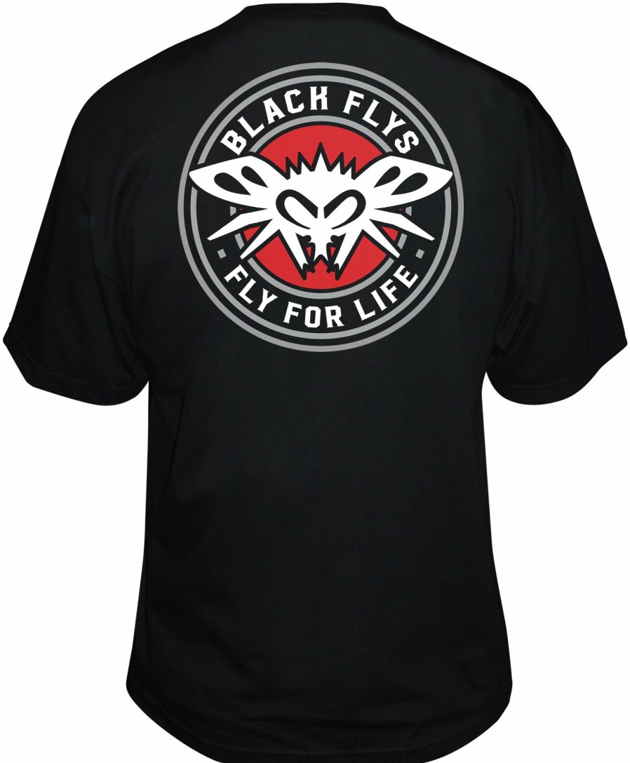 Black Flys T-Shirts | Fly 4 Life Circle Tee