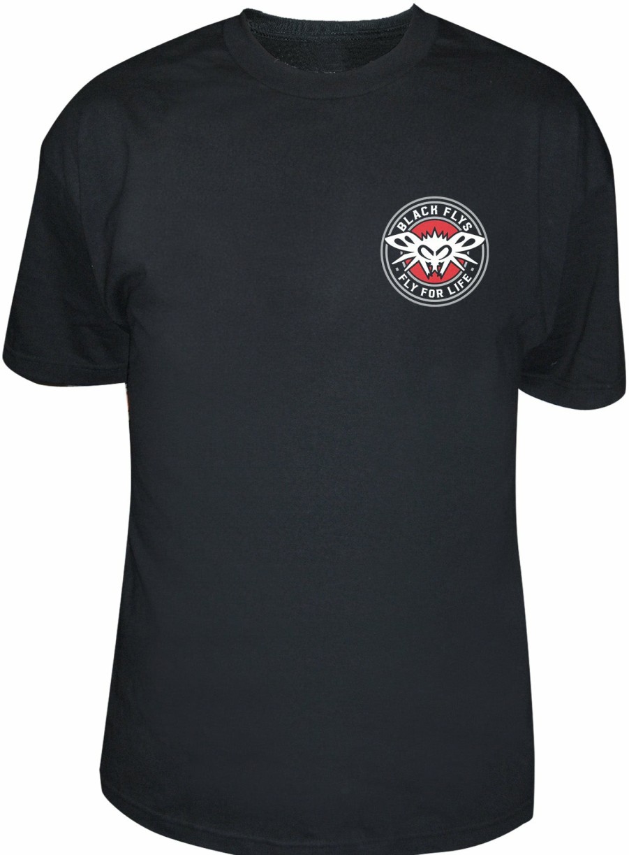 Black Flys T-Shirts | Fly 4 Life Circle Tee