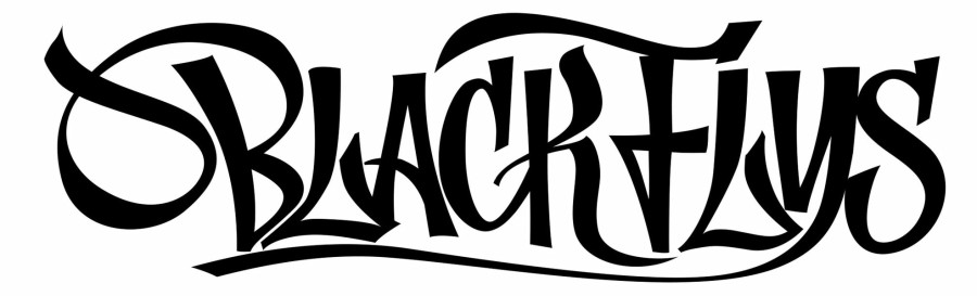 Black Flys Stickers | Crispy Vinyl-Cut Sticker 6 In