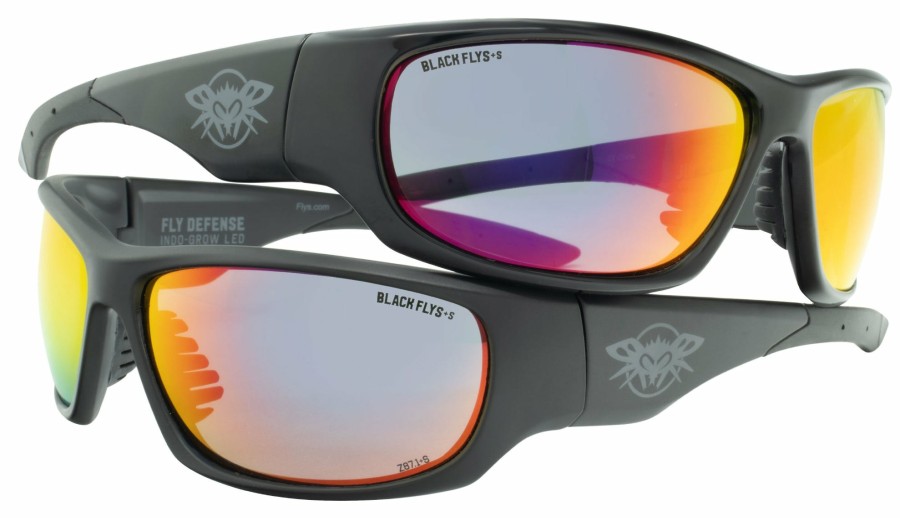 Black Flys Sunglasses | Fly Defense Indo-Grow Led