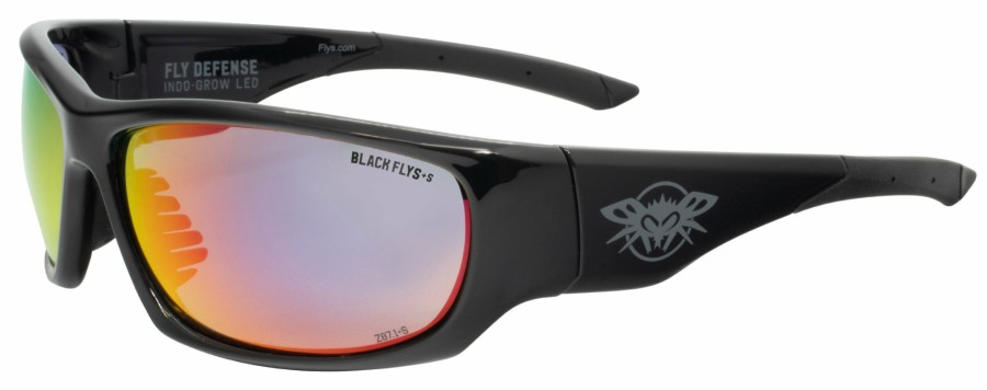 Black Flys Sunglasses | Fly Defense Indo-Grow Led