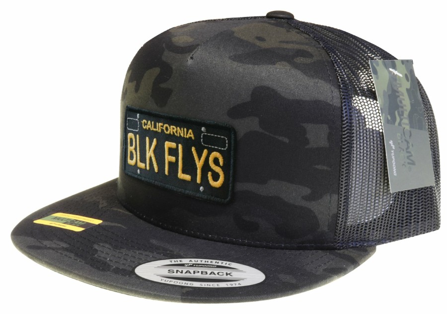 Black Flys Hats | Cali Plate Trucker