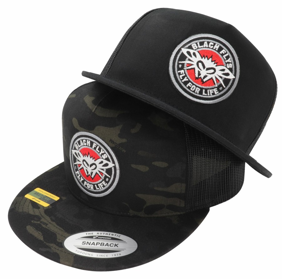 Black Flys Hats | Fly 4 Life Patch Trucker