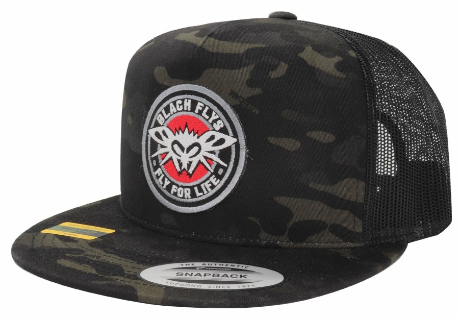 Black Flys Hats | Fly 4 Life Patch Trucker