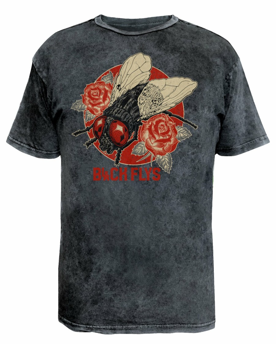 Black Flys T-Shirts | Flys N' Roses Vintage Tee