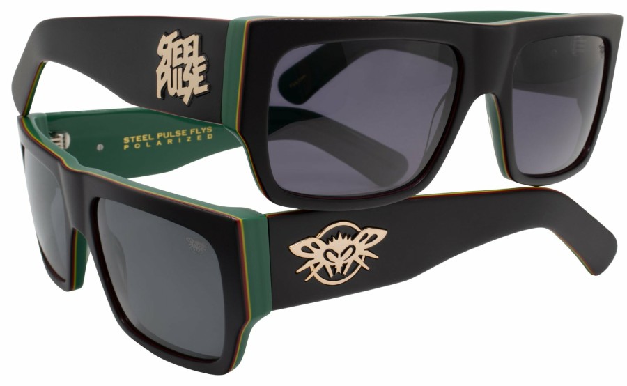 Black Flys Sunglasses | Steel Pulse Flys / Collab Sunglasses