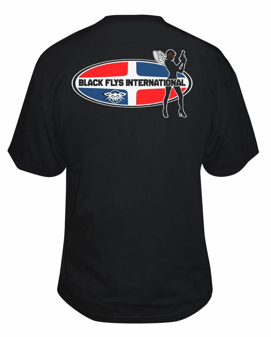 Black Flys T-Shirts | Flys International Tee