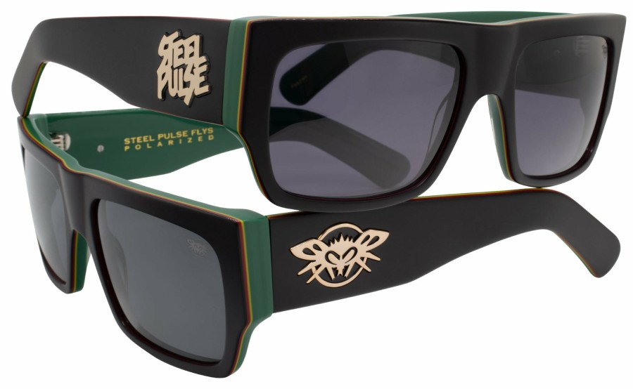 Black Flys Sunglasses | Steel Pulse Flys Collab Polarized