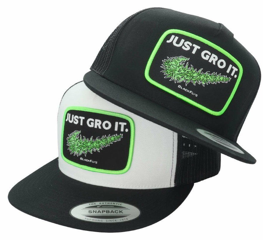 Black Flys Hats | Just Gro It Patch Trucker