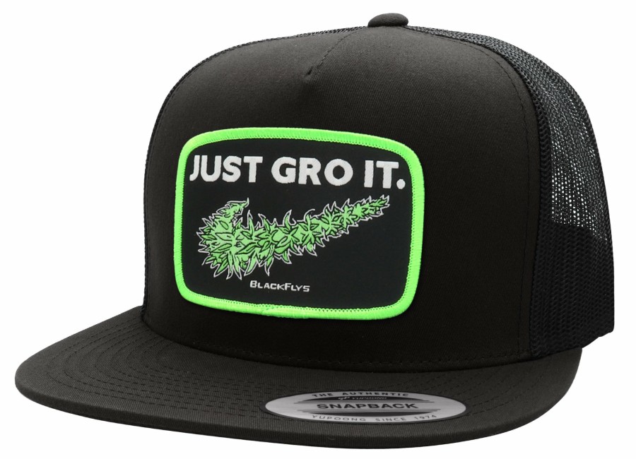 Black Flys Hats | Just Gro It Patch Trucker