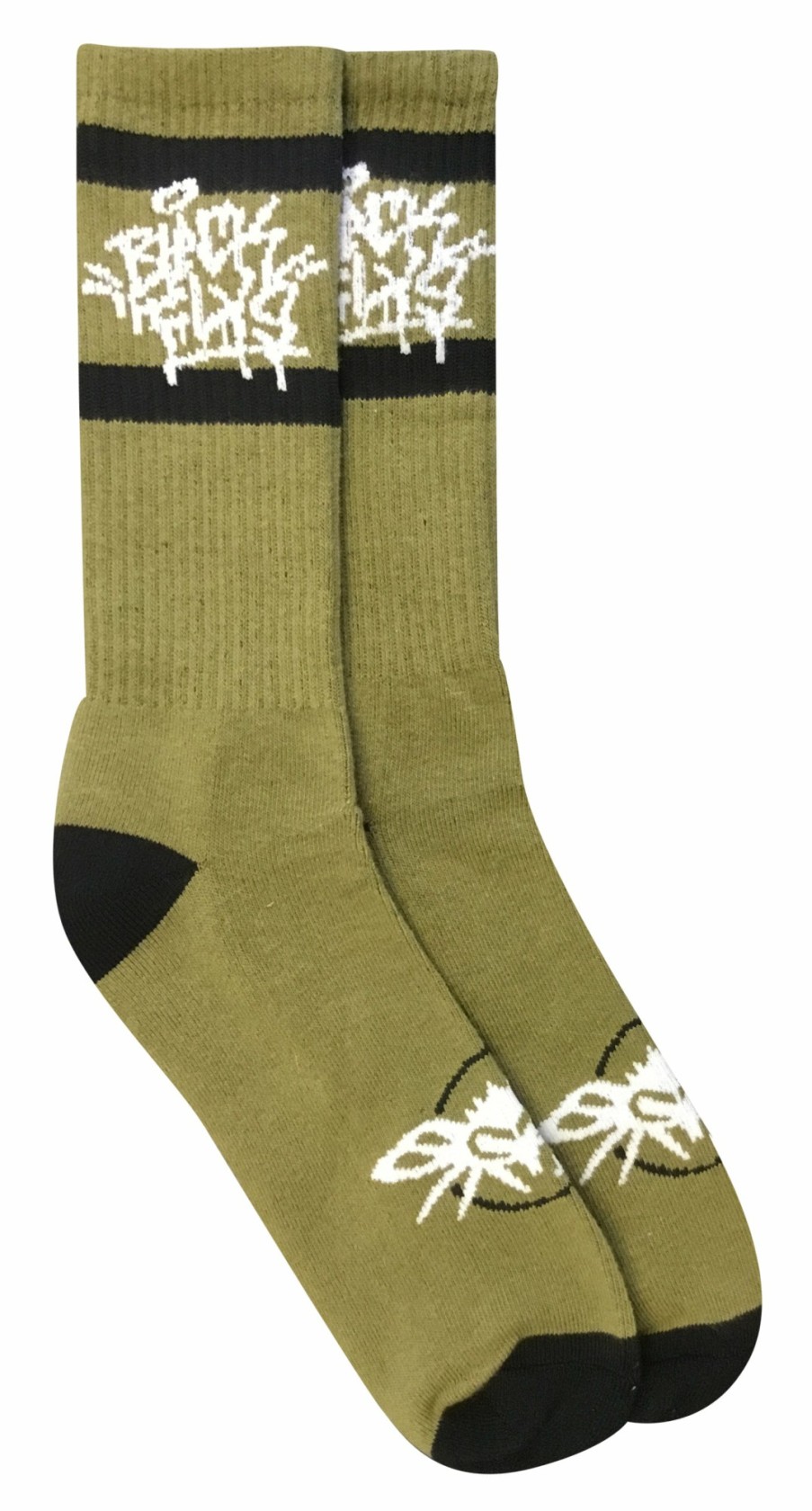 Black Flys Socks | Flytag High Crew Socks